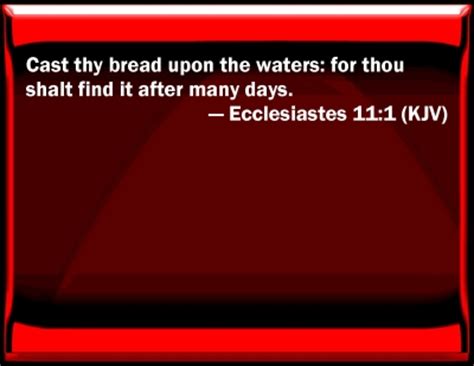 Bible Verse Powerpoint Slides for Ecclesiastes 11:1