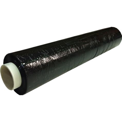 Black Plastic Stretch Pallet Wrap 500mm x 200m (25mc) - mbfg.co.uk