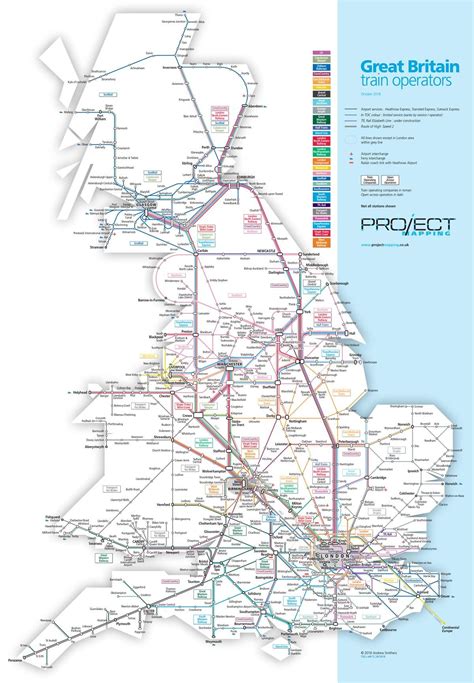 UK National Rail train map - 30 Oct 2018 | National rail map, Train map ...