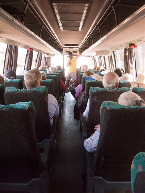 Driving with a bus stock photo. Image of chairs, bench - 5408988