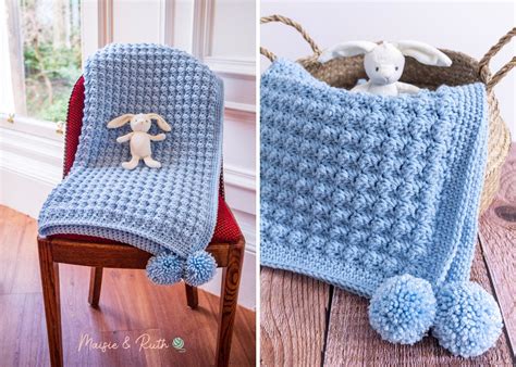 Easy Crochet Baby Blanket (The Barclay Baby Blanket) | Maisie and Ruth