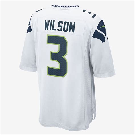 NFL Seattle Seahawks (Russell Wilson) Men's Football Away Game Jersey ...