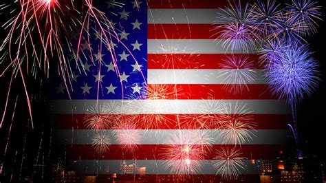 American Flag Fireworks - Fireworks background for 4th of July ...