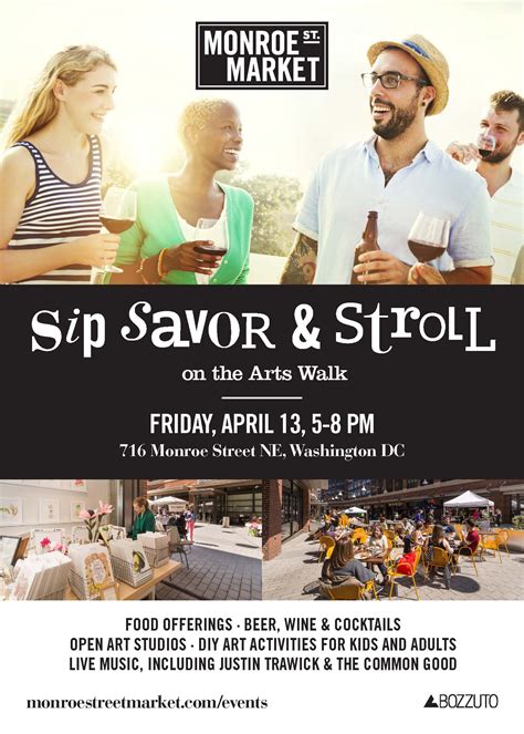 Sip Savor & Stroll on the Arts Walk - Monroe Street Market