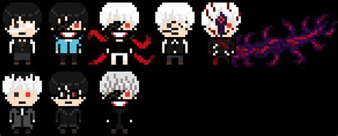 Download Kaneki Ken Transformation Pixel Art | Wallpapers.com