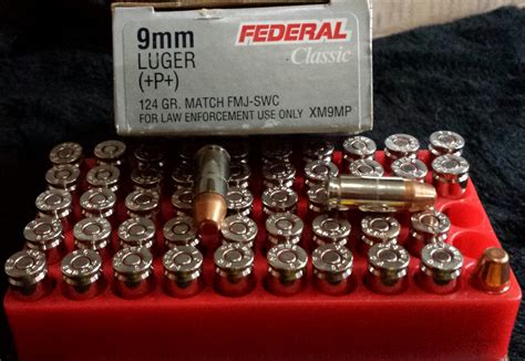 100rds 9mm +p+ 124gr FMJ-Semi-Wadcu... for sale at Gunsamerica.com ...