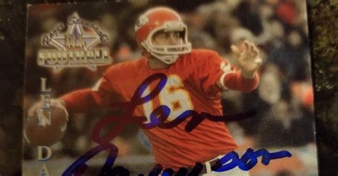 Autograph Through The Mail Athletes: Len Dawson