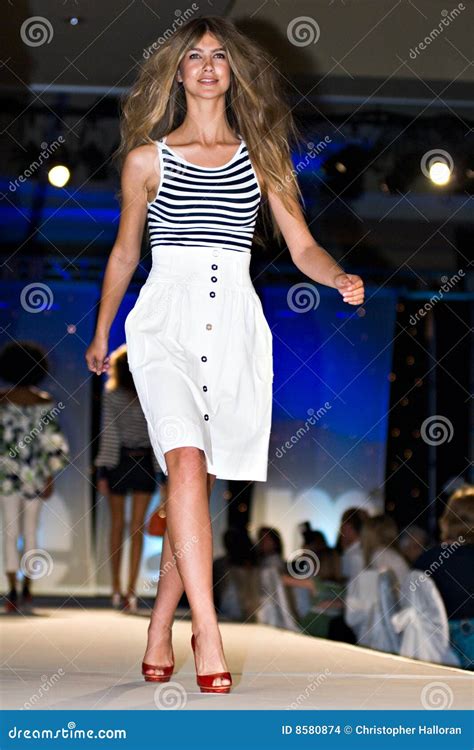 Saks Fifth Avenue Fashion Show Editorial Stock Image - Image of prep ...