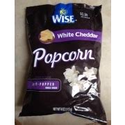 Wise White Cheddar Flavored Popcorn, Premium Air Popped Whole Grain ...