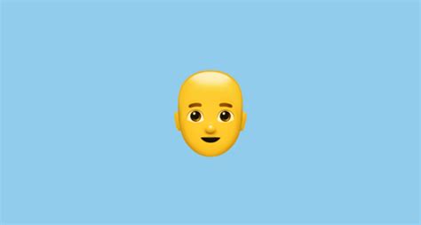 👨‍🦲 Man: Bald Emoji on Apple iOS 16.4