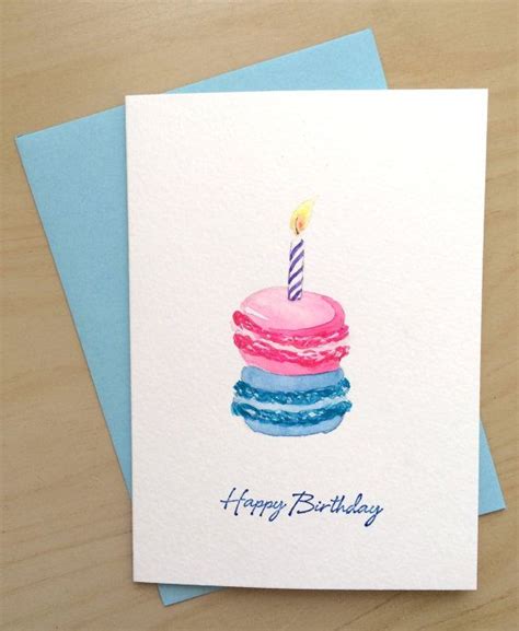 Hand painted Card, 5x7, Watercolor Birthday Card, Original Watercolor ...