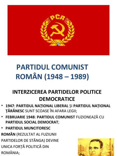 Partidul Comunist Român (1948-1989) | PDF