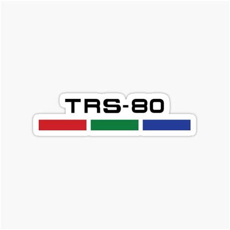 "TRS-80 logo" Sticker by newpepsi95 | Redbubble