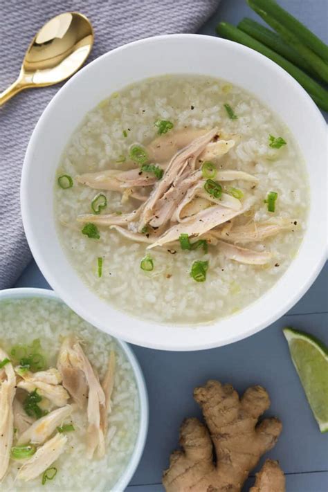 Chao Ga (Vietnamese Chicken Rice Porridge) - A Peachy Plate