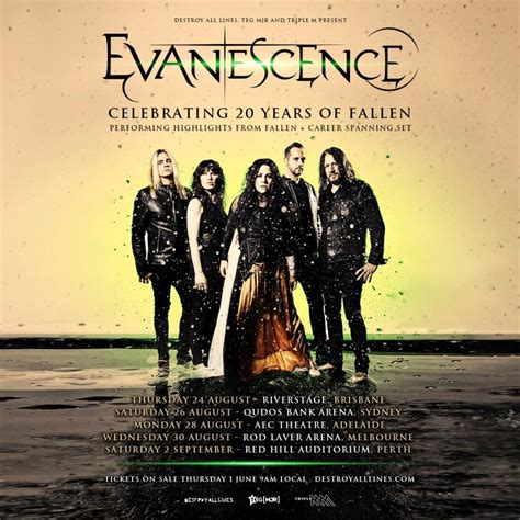 Event Evanescence - 28/08/2023 - Adelaide - Adelaide Entertainment ...