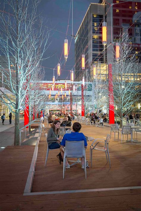 Catenary Lighting Installation at 'Avenida Houston' - Ronstan Tensile ...