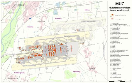 Munich Airport Map