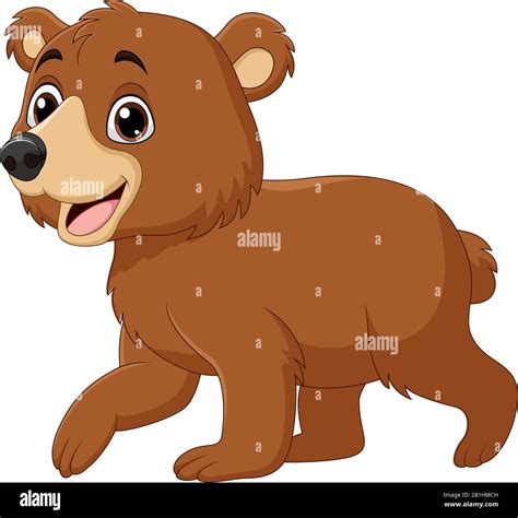 Cartoon funny baby bear walking Stock Vector Image & Art - Alamy