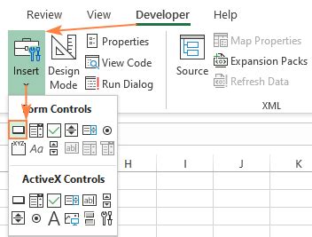 How to run macro in Excel and create a macro button