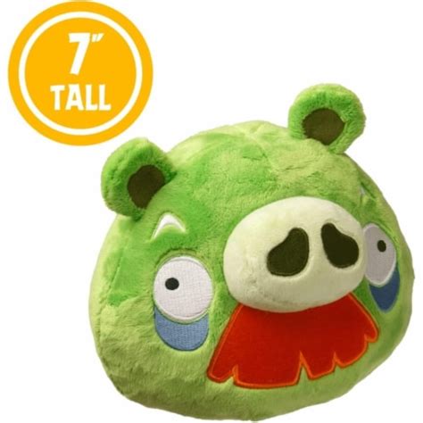 Angry Birds Green Moustache Foreman Pig Plush Bad Piggies 7 Pillow Doll ...