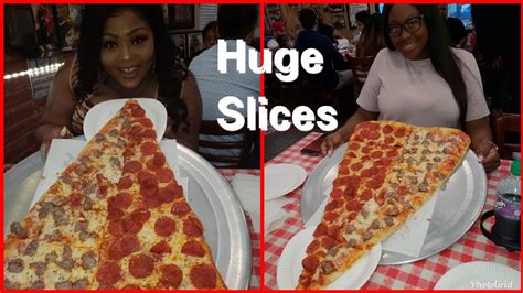 EATING THE WORLD'S LARGEST PIZZA SLICE | PIZZA BARN YONKERS - YouTube