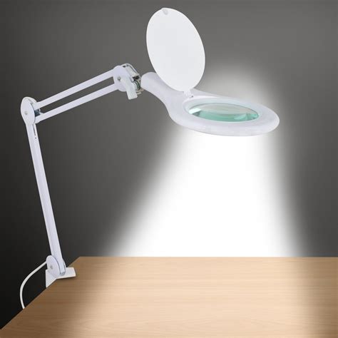 ZENY LED Magnifying Lamp w/Clamp Magnifier Desk Table Clamp Lamp ...