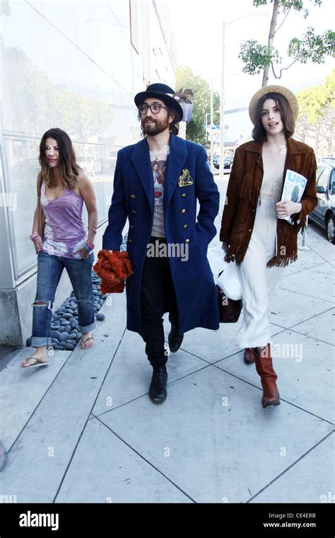 Sean Lennon and his girlfriend Charlotte Kemp shopping at Urth Cafe and ...