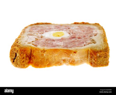 Pork Pie with Egg Stock Photo - Alamy