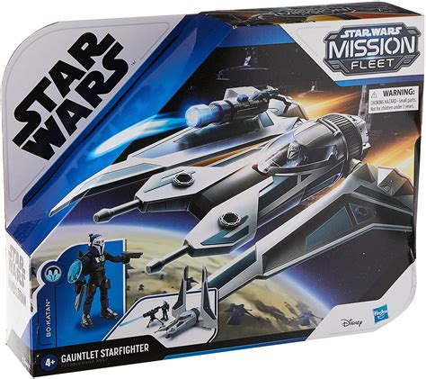 Star Wars Mission Fleet Stellar Class Bo-Katan And Gauntlet Starfighter ...