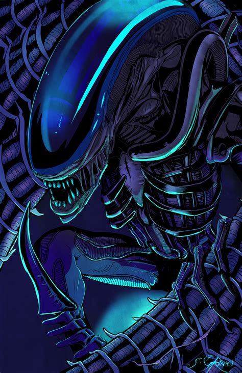 Xenomorph Art Print - Etsy