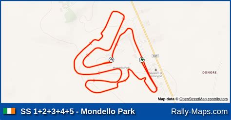 SS 1+2+3+4+5 - Mondello Park stage map | Carlow Car Club Xmas Rally ...