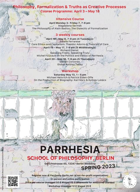 Parrhesia Philosophy School Berlin