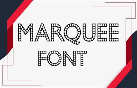 Marquee Font Free Download - Font Pearl