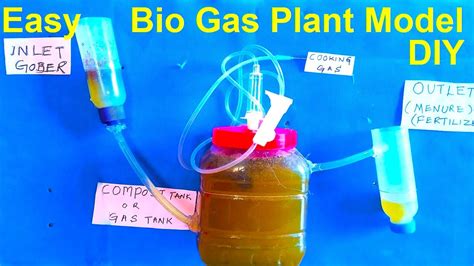 biogas plant working model 3d | inspire science project | howtofunda ...