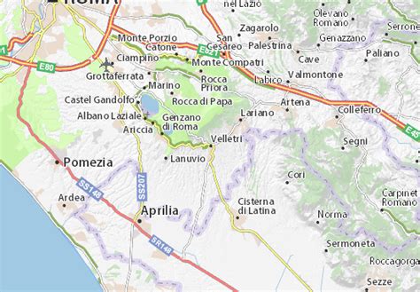 MICHELIN Velletri map - ViaMichelin