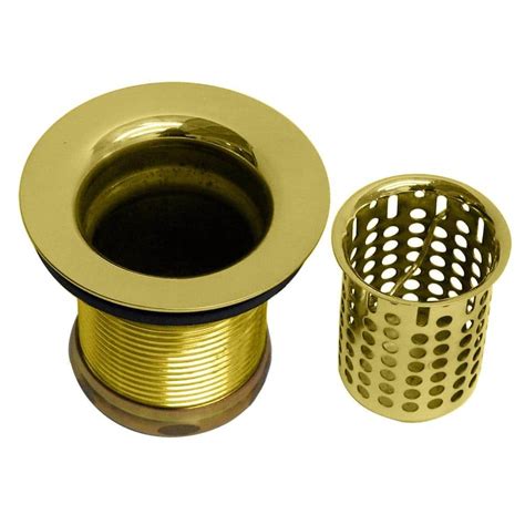 Belle Foret 2 in. Basket Sink Strainer in Polished Brass-BFNBBS2PB ...