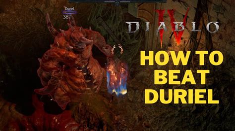 How To Beat Duriel In Diablo 4 - YouTube