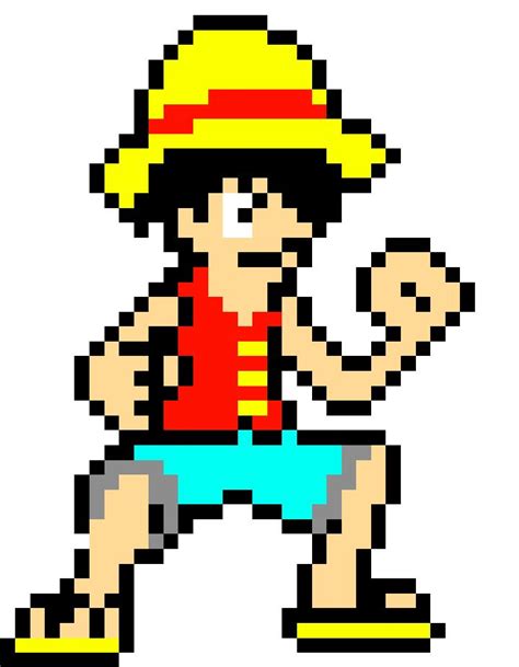 Luffy by ventusmousouka | Luffy, Pixel art, Art