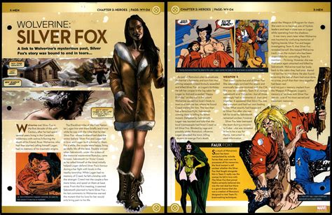 Silver Fox - Wolverine #WV-04 Heroes - X-Men Marvel Fact File Page