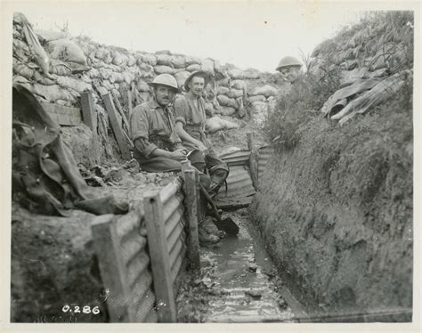 Life at the Front Photographs - Draining Trenches | Canada and the ...