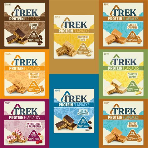 Buy Trek Protein Flapjack Bars 24 Pack - Mixed Selection Flapjack ...