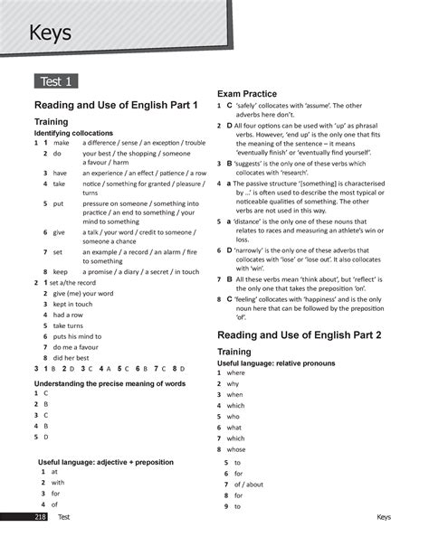 C1-advanced-trainer-2-answer-keyspdf 2 - Keys Test 1 Reading and Use of ...