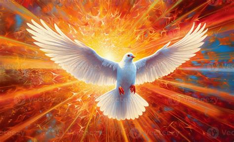 Dove of Divine Light - Depiction of the Holy Spirit as a Dove.The ...