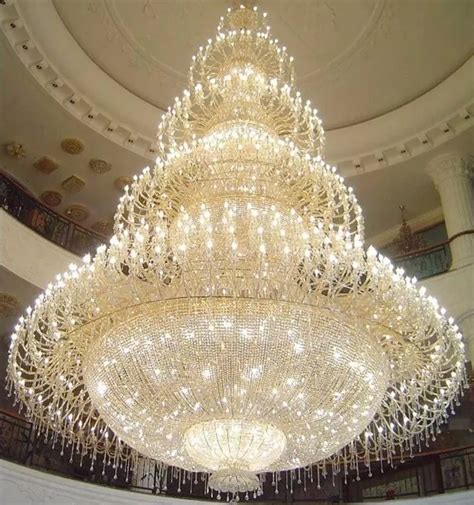 Traditional Most Luxury Giant Hotel Lobby Hall Crystal Chandelier - Buy ...