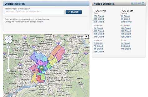 Map - Philadelphia Police Districts | Police district, Map, Police