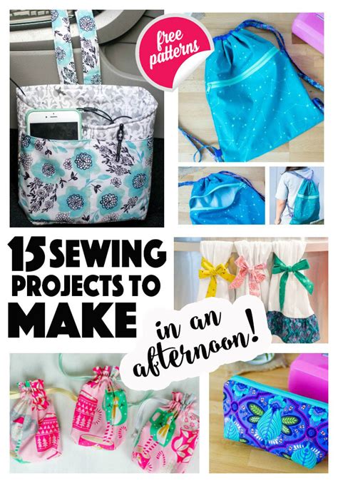 15 Easy Sewing Projects to Make in an Afternoon!