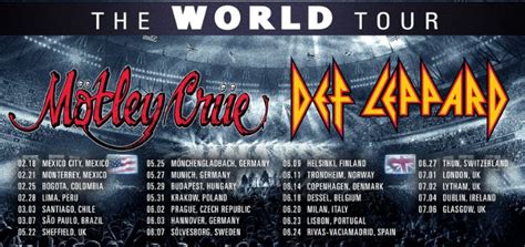 Motley Crue and Def Leppard 2023 Tour presale code and timings