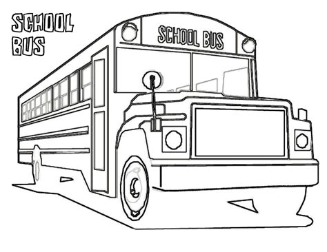 Free Printable School Bus Coloring Pages