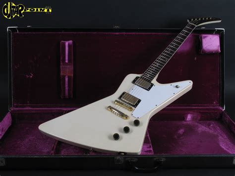 Gibson Explorer 1976 White Guitar For Sale GuitarPoint