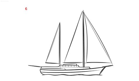 Boat Drawing Ideas » How to draw a Ship Step by Step